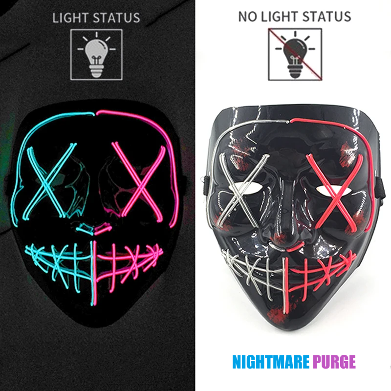 Neon LED Purge Mask