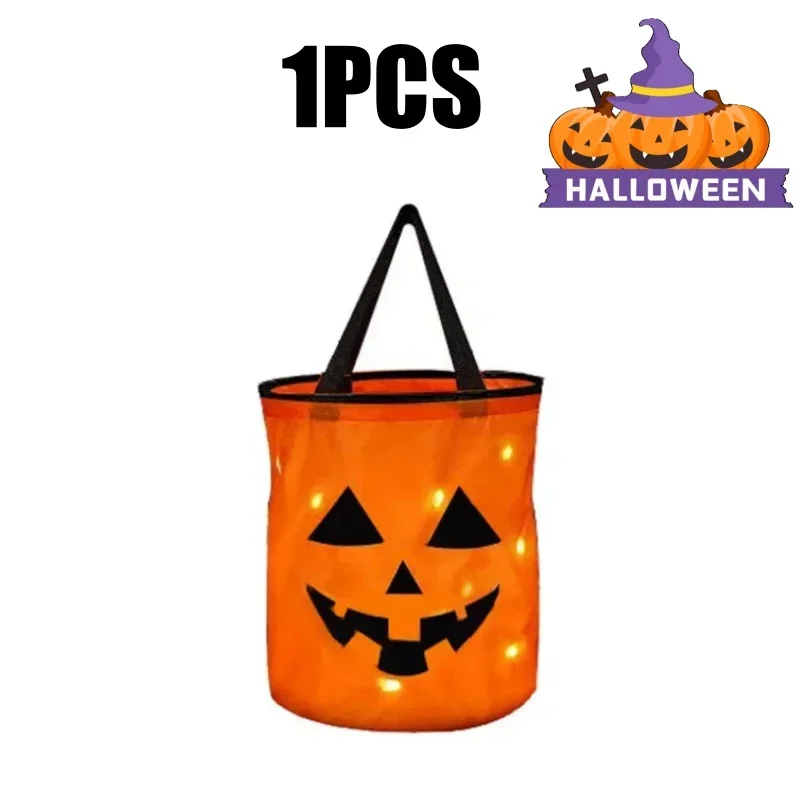 LED Pumpkin Trick or Treat Bucket