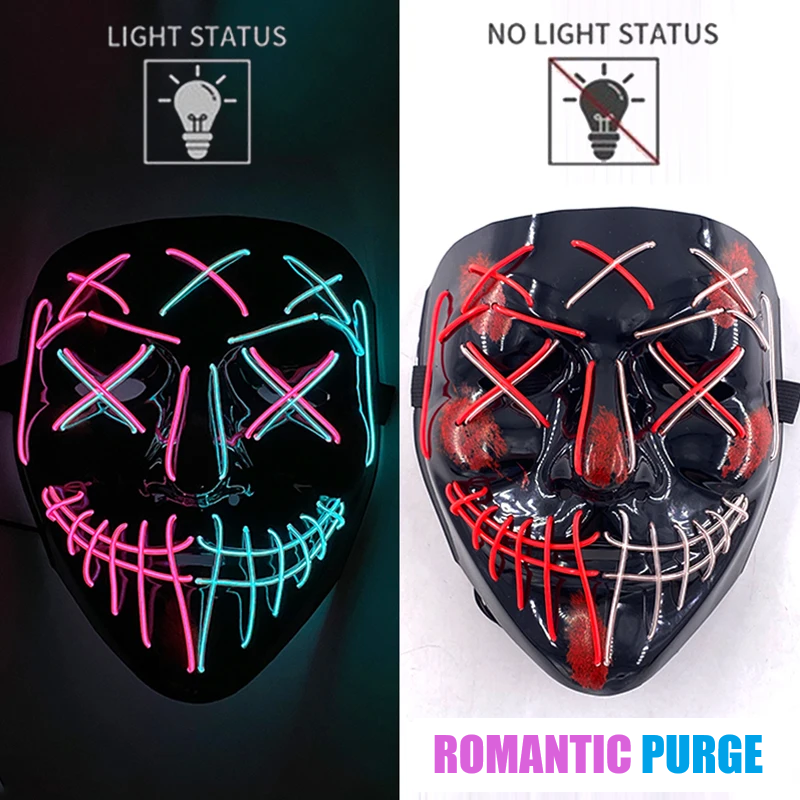 Neon LED Purge Mask