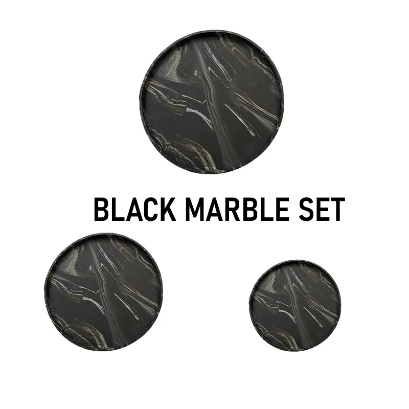 Round Decorative Tray (3PCS)