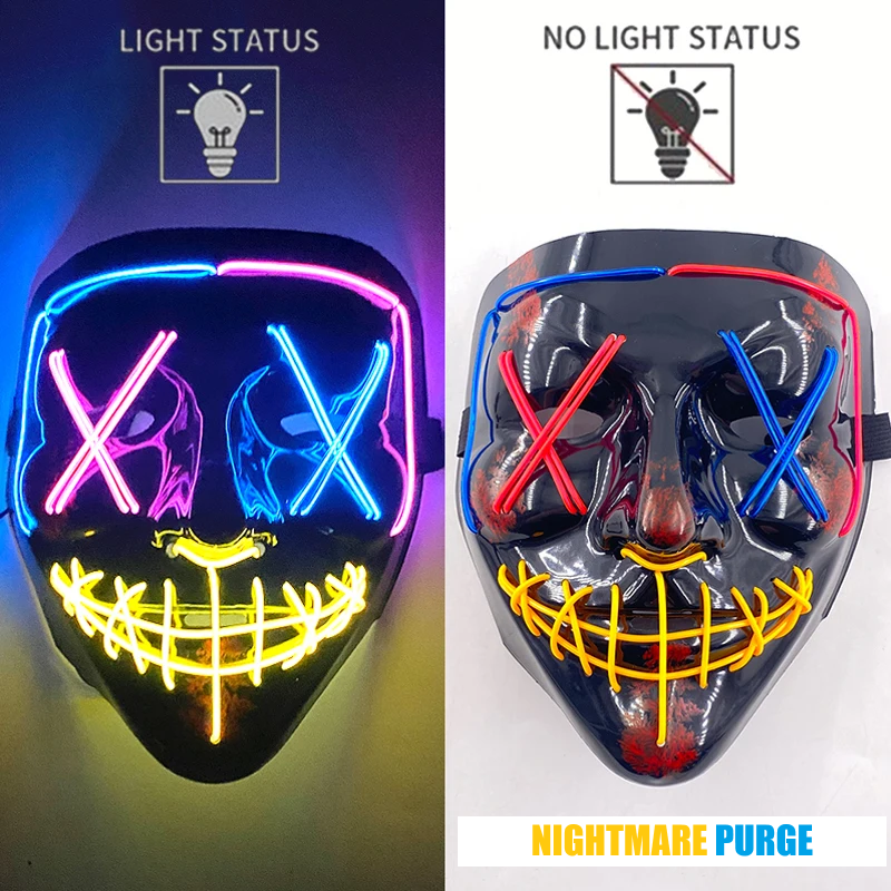 Neon LED Purge Mask