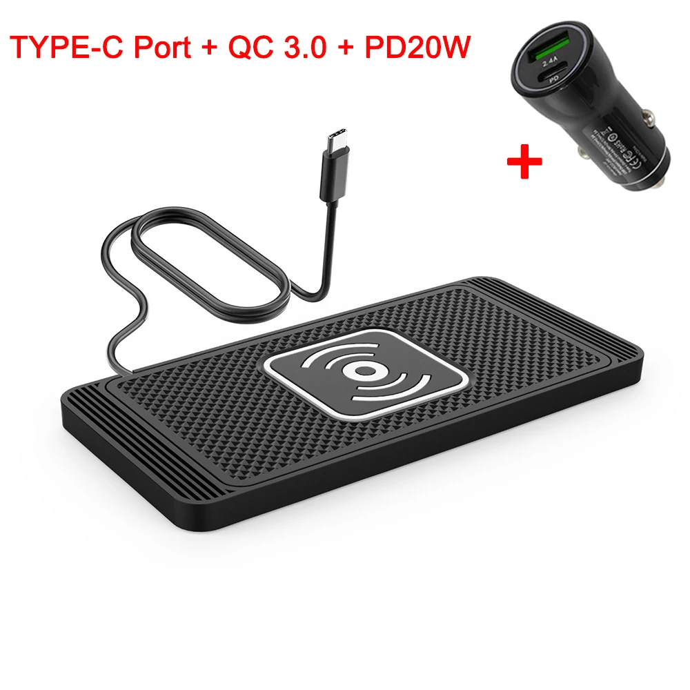 Fast Charging Silicone Pad Stand For iPhone 16/15/14/13/12/X & Samsung S24/S23