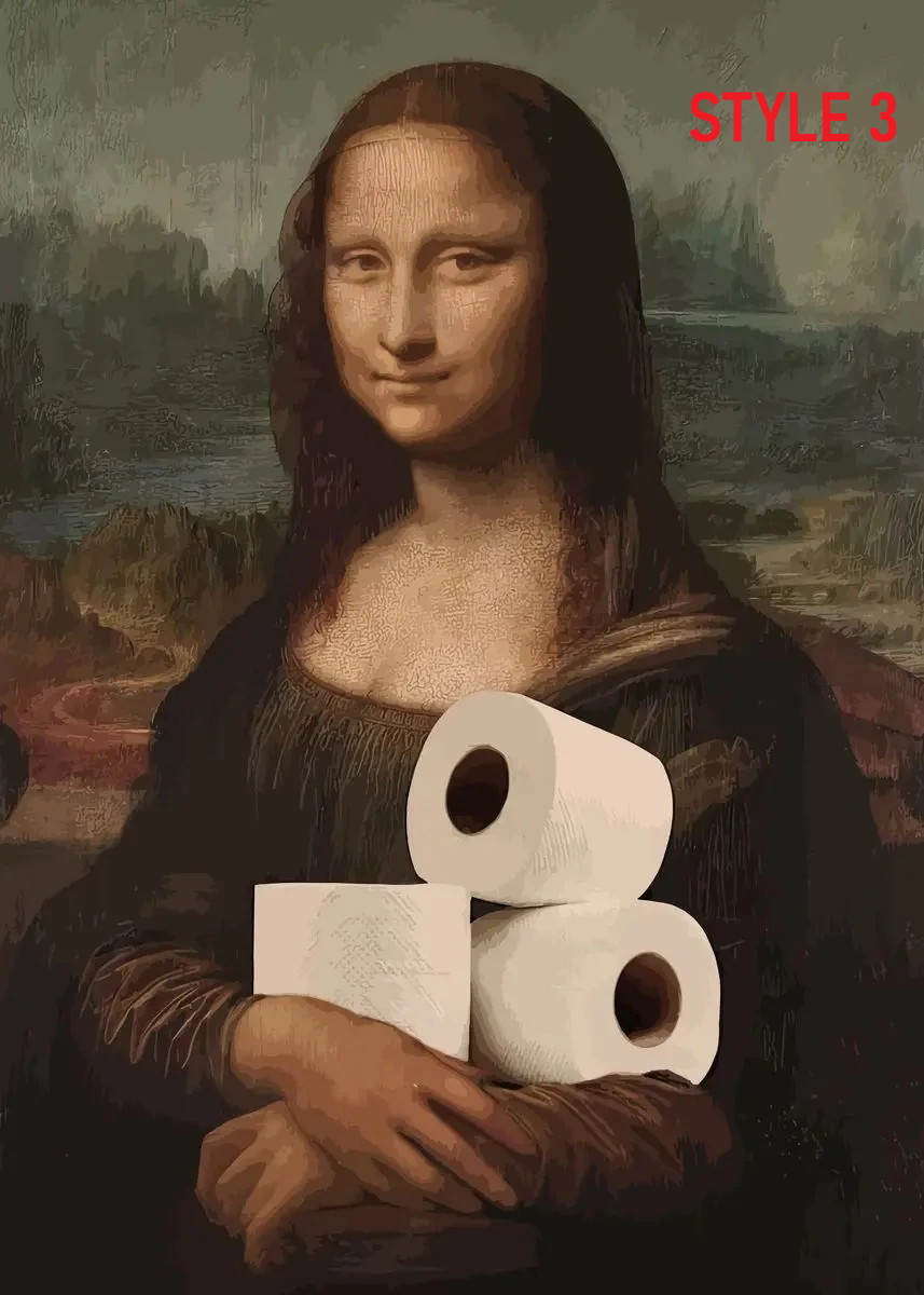 Humorous Washroom Wall Art