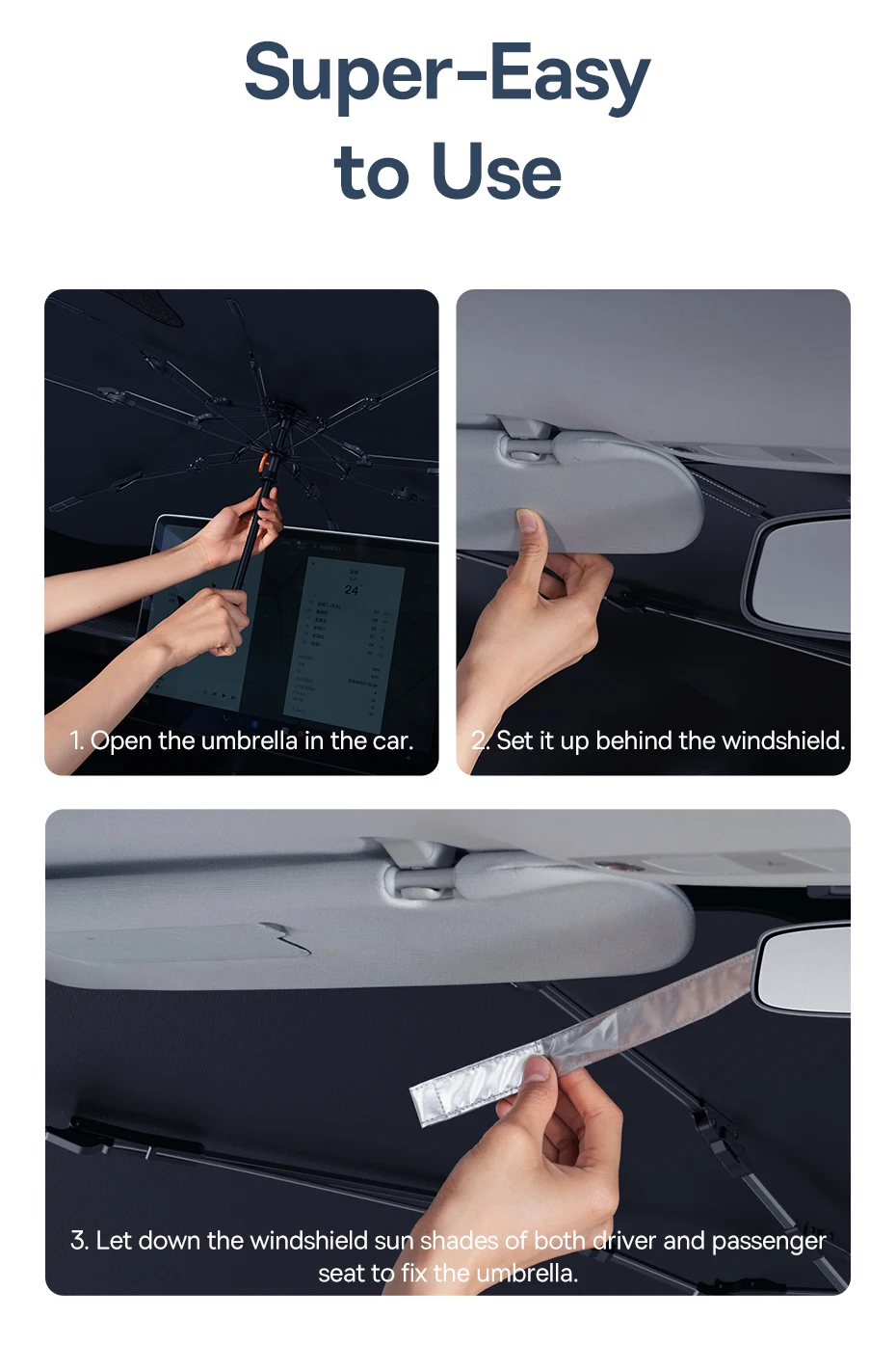 Car Windshield Sun Shade Umbrella