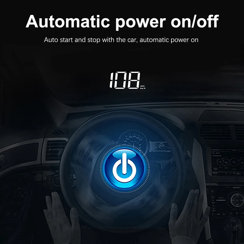 Digital Head-Up Display KM/H Projector for Cars
