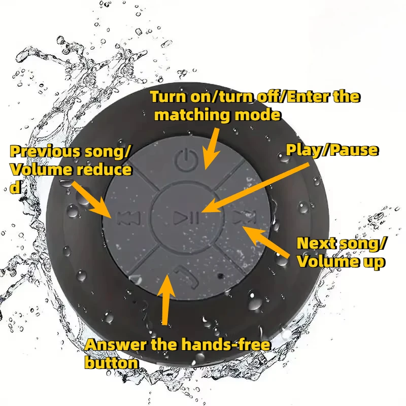 Waterproof Bluetooth Shower Speaker
