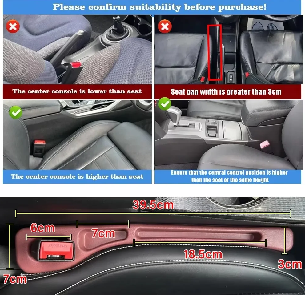 Car Seat Gap Organizer