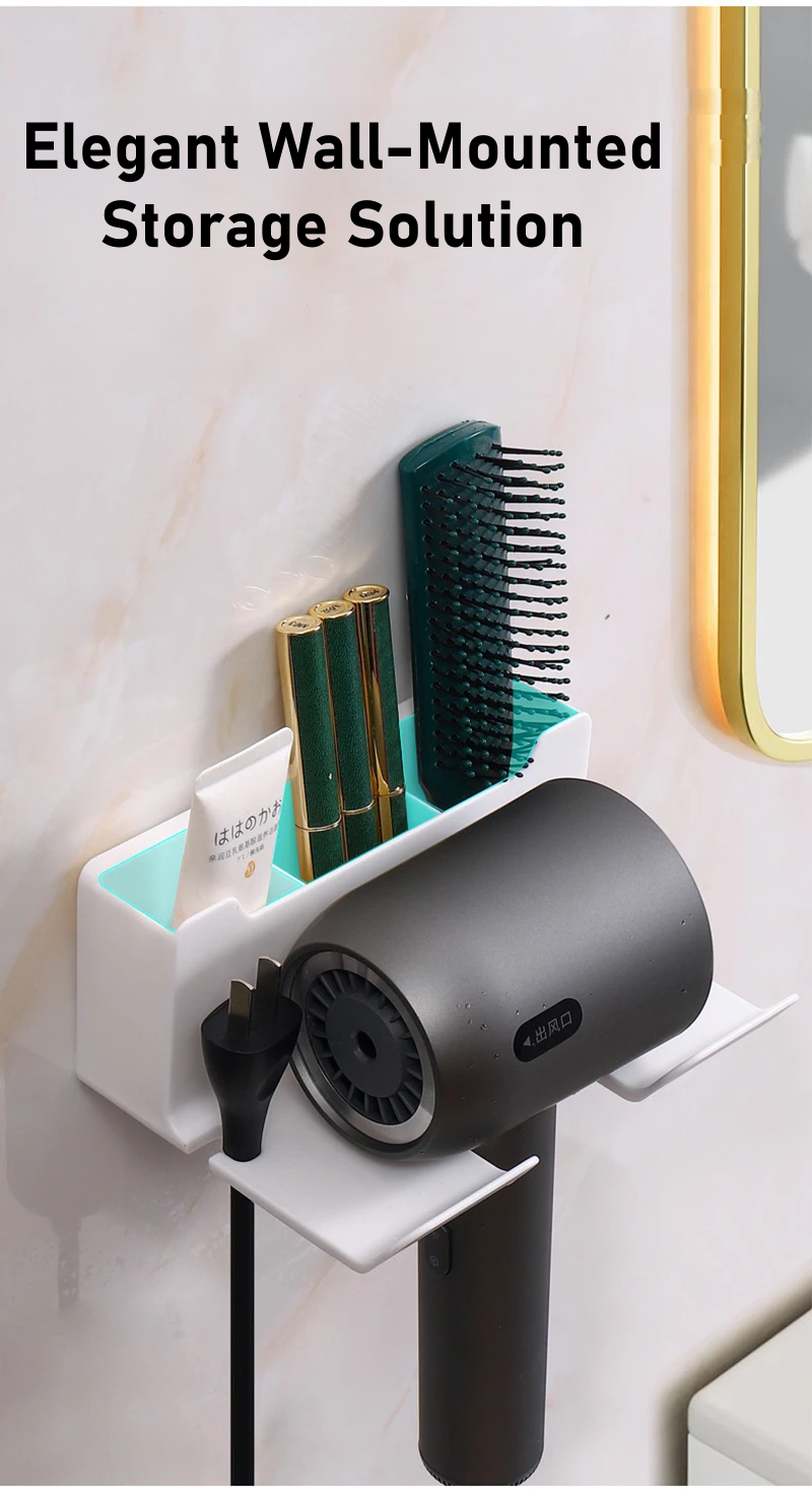 Smart Wall-Mounted Hair Dryer Holder