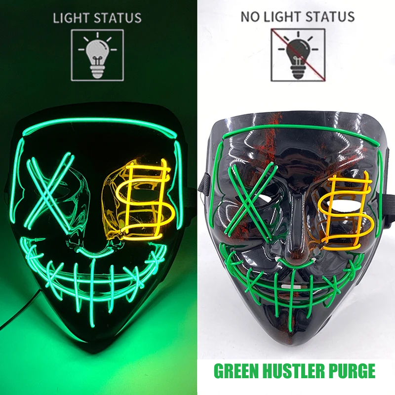Neon LED Purge Mask
