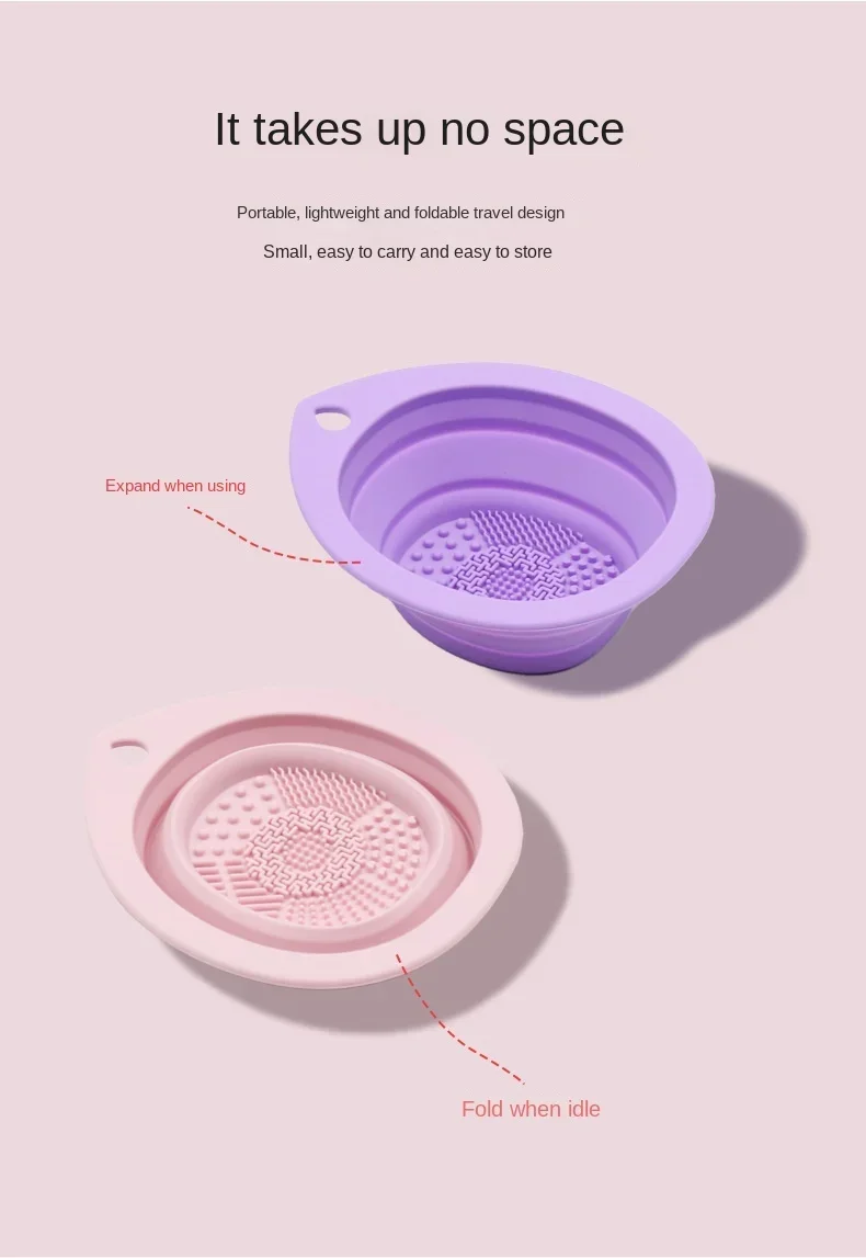 Makeup Brush & Puff Cleaning Bowl