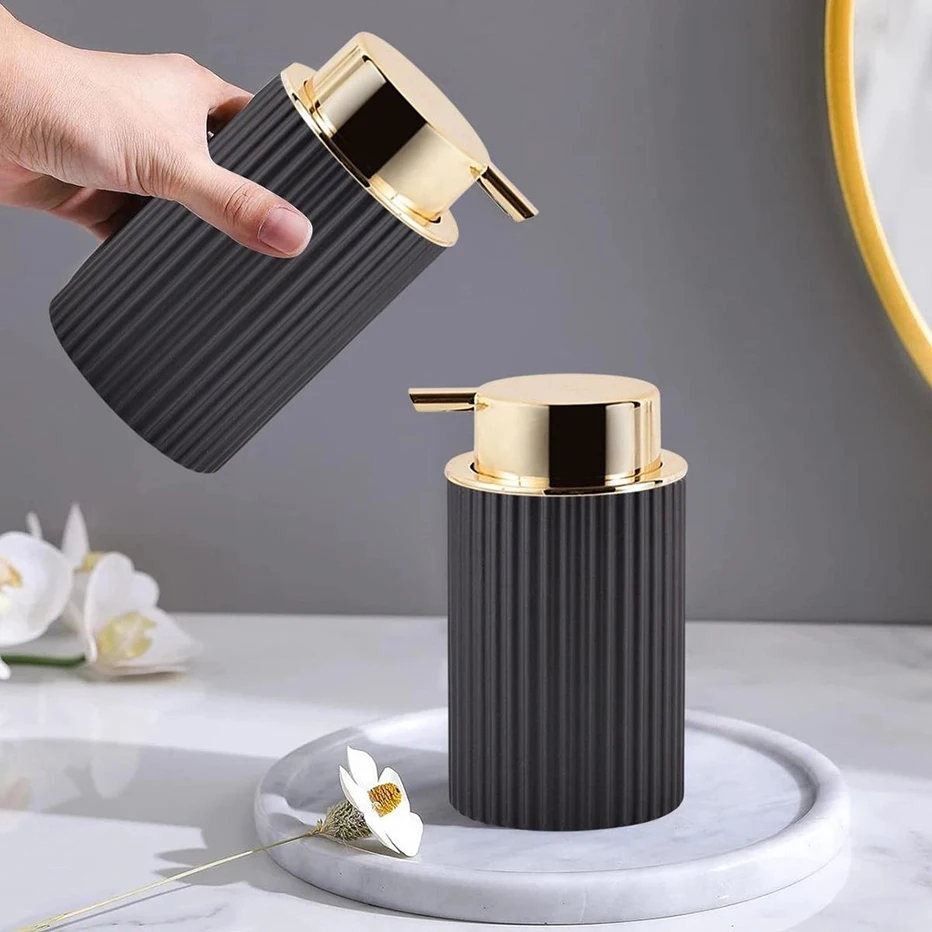 Elegant Foam Soap & Toothbrush Holder Set