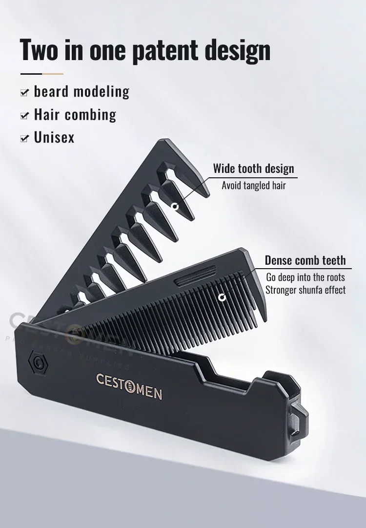 2 in 1 Folding Pocket Comb