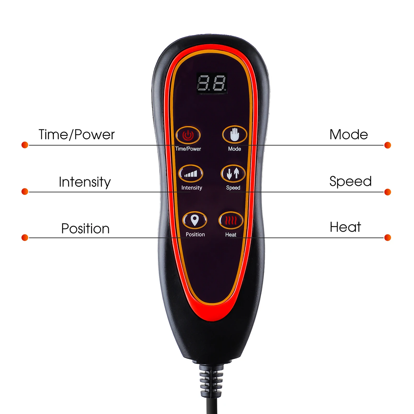 Full-Body Electric Massage Cushion with Heat – Vibrating Mat for Home, Office & Car