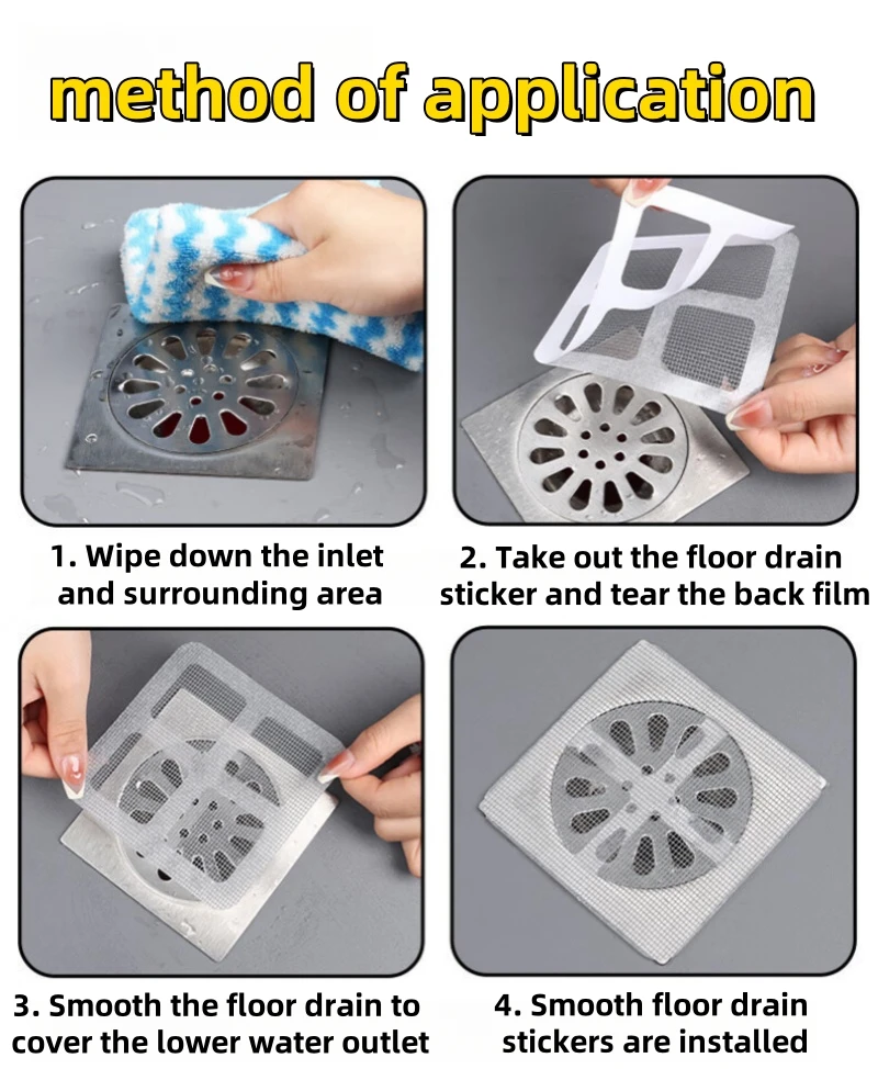 Disposable Drain Filter Stickers (20 PCS Set)