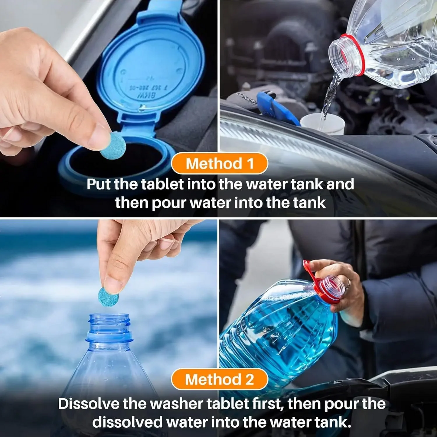 80PCS Magic Car Windshield Cleaning Tablets