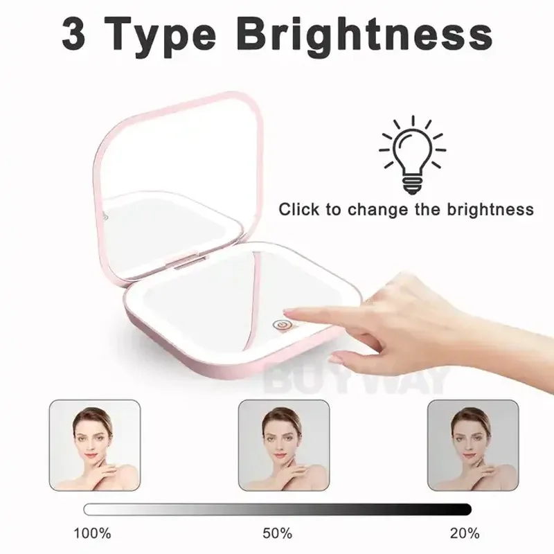 Mini Portable LED Cosmetic Mirror