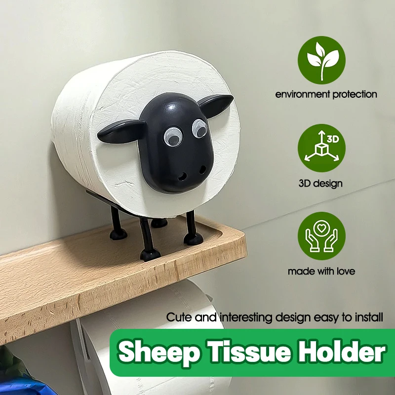 Funny Sheep Toilet Paper Holder (3PCS)