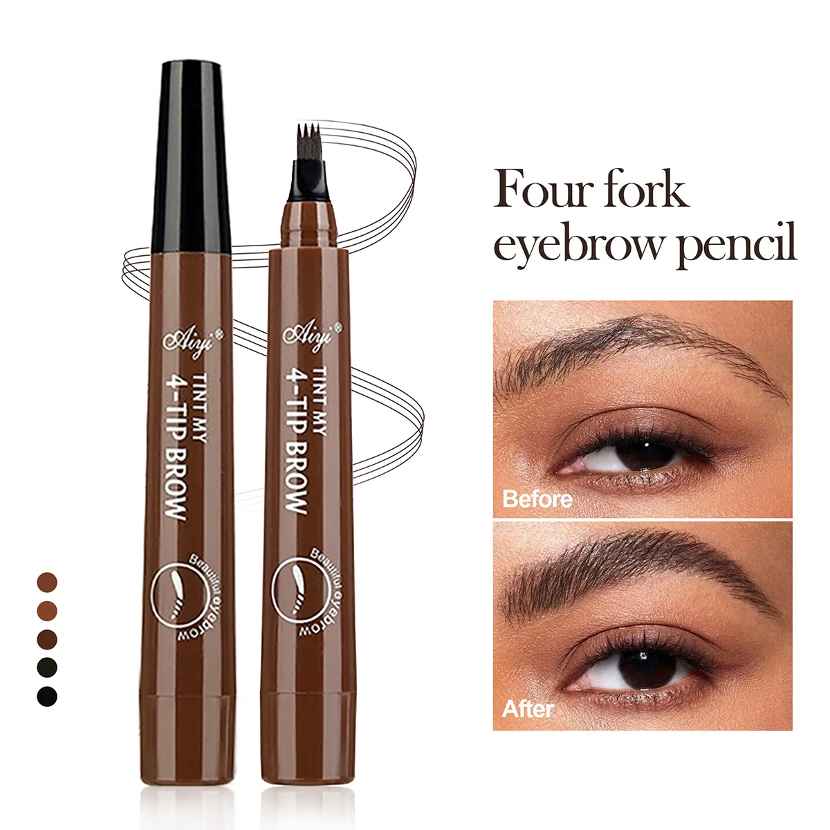4-Fork Microblading Eyebrow Pen