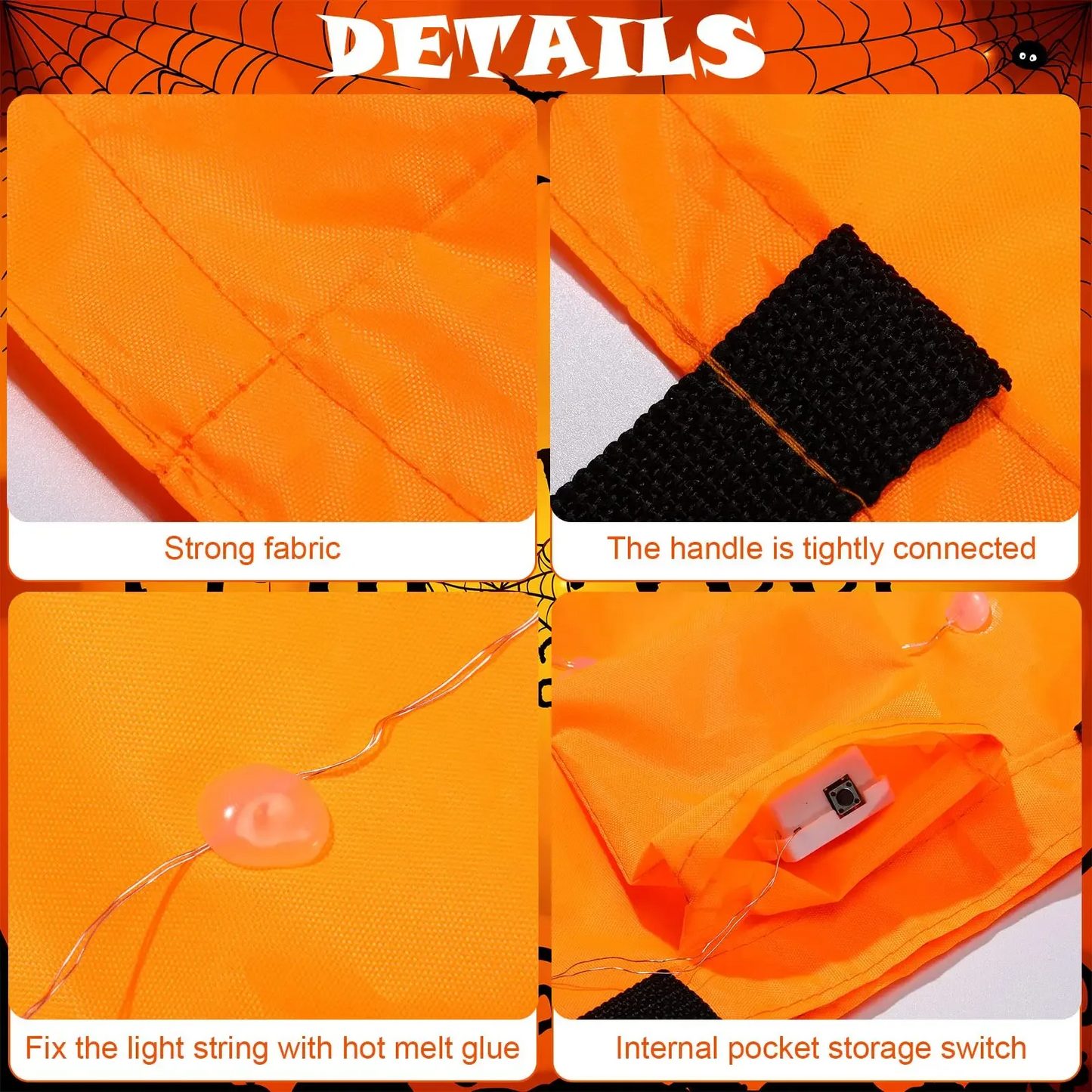 LED Pumpkin Trick or Treat Bucket