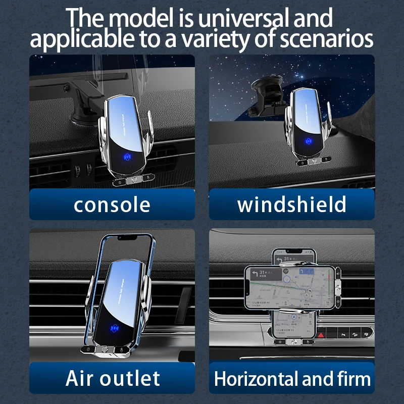 Magnetic Wireless Car Charger For iPhone & Samsung