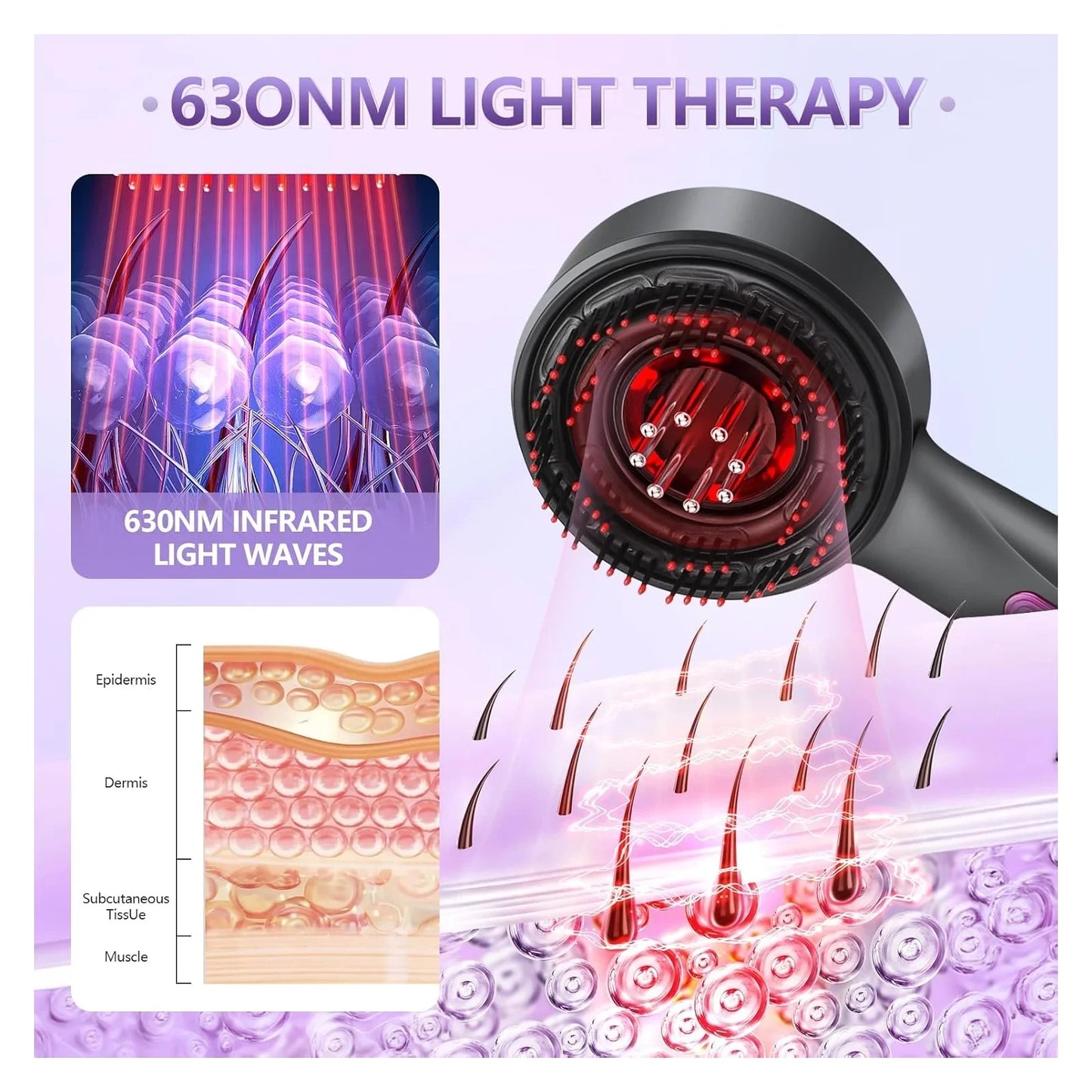 Scalp Renewal Massage Comb with Oil Applicator