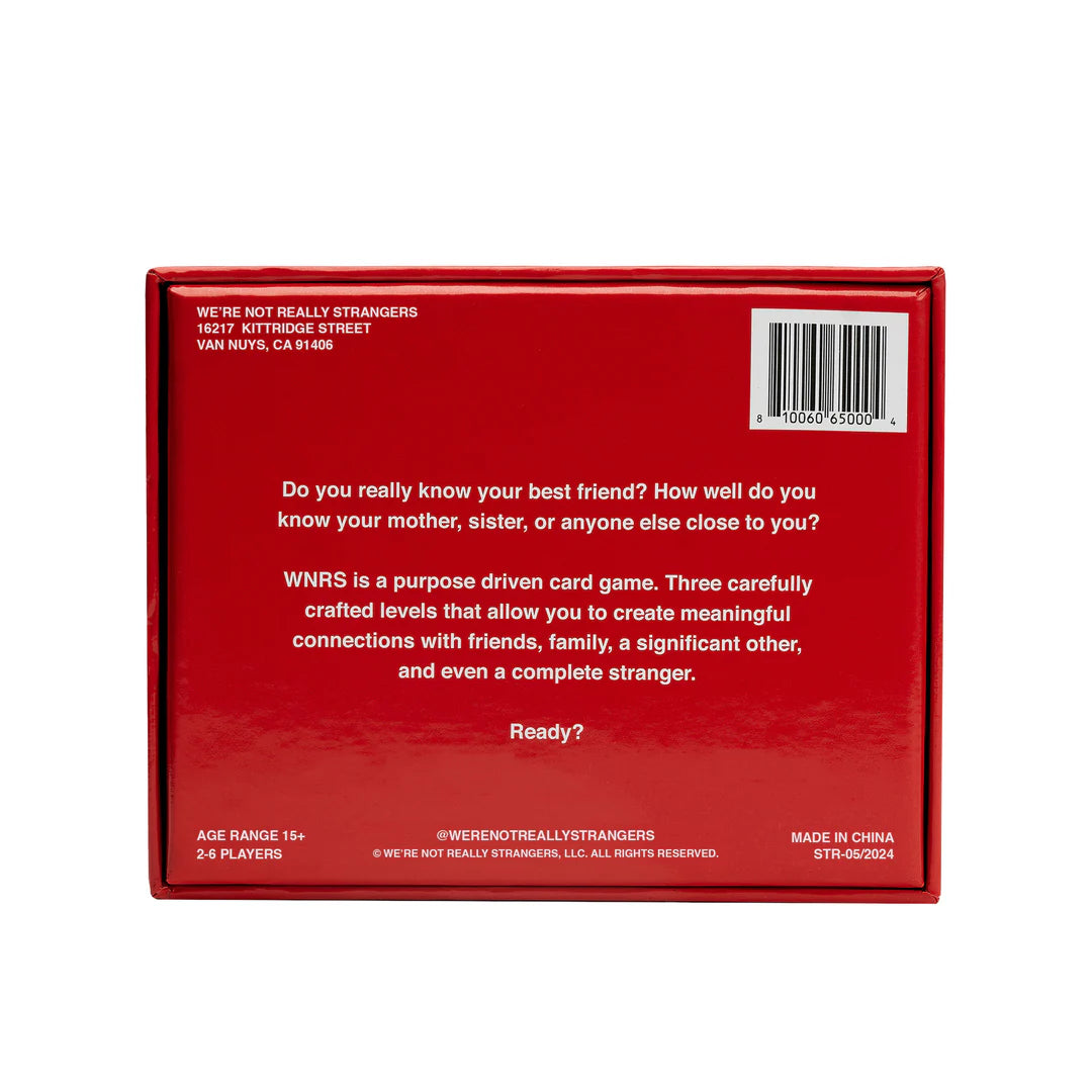 We’re Not Really Strangers – Interactive Card Game (4 Styles)