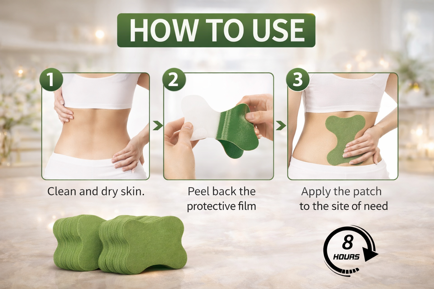 Self-Heating Pain Relief Patch