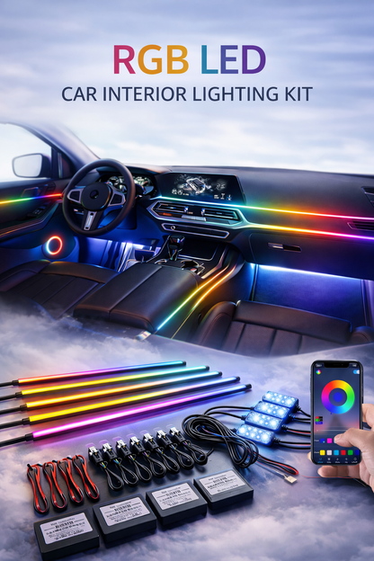 Full Interior Ambient Lights Kit With App