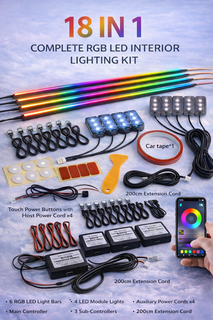 Full Interior Ambient Lights Kit With App