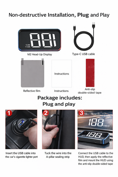 Digital Head-Up Display KM/H