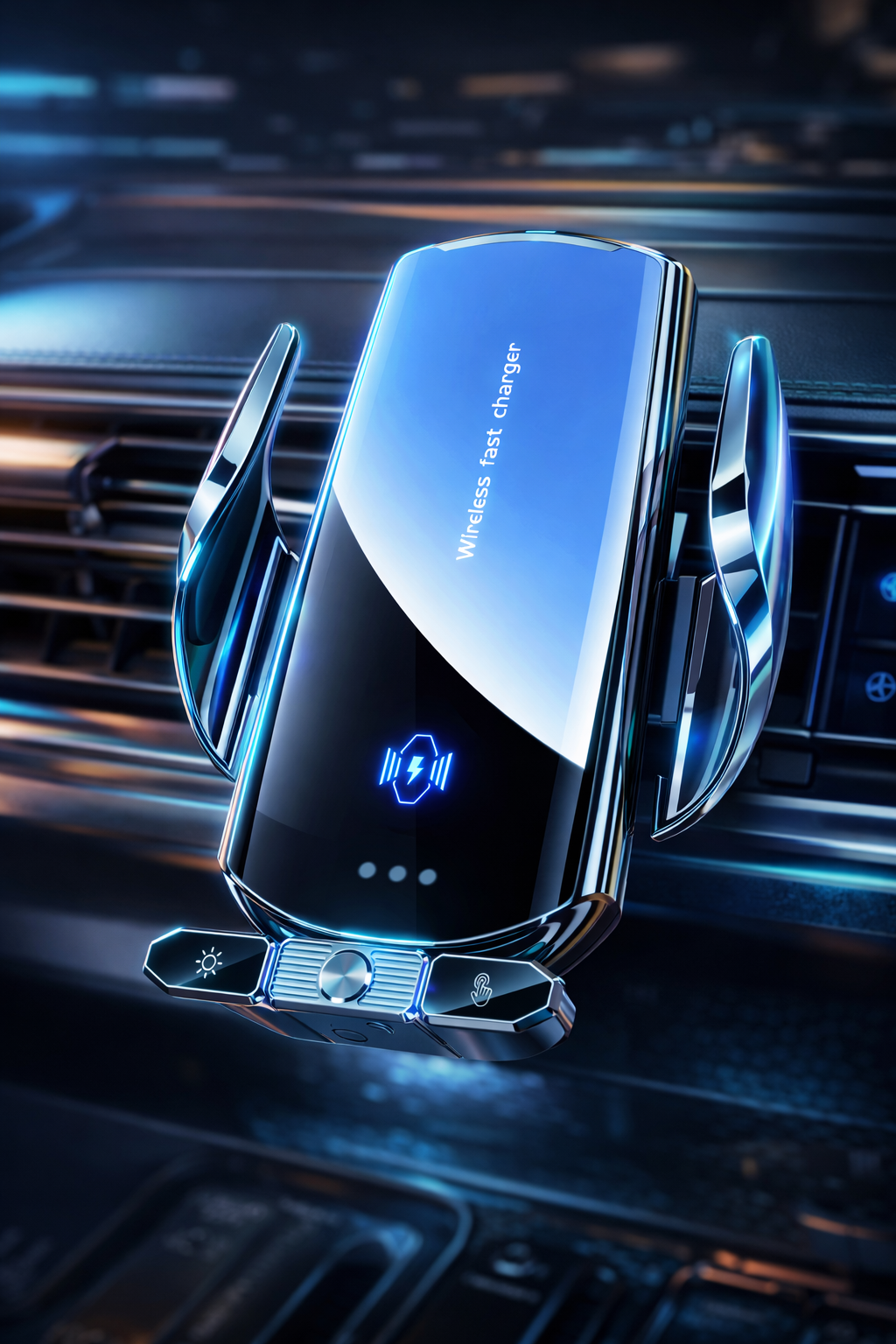 Magnetic Wireless Car Charger For iPhone & Samsung