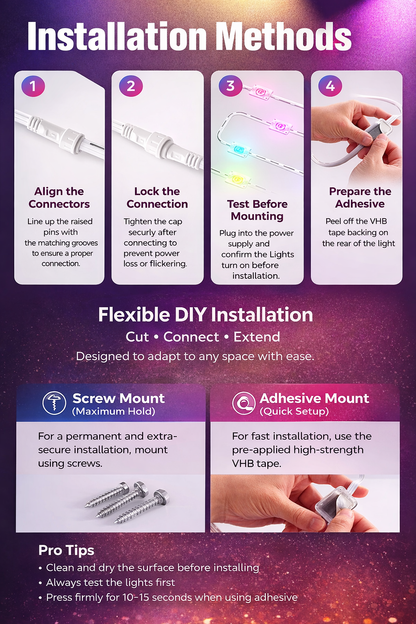 Smart RGB Outdoor LED Lights (30 Meters)