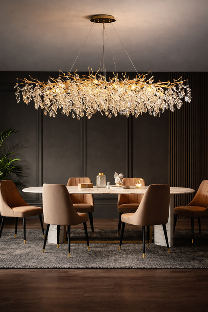 Luxury Gold Crystal LED Chandelier