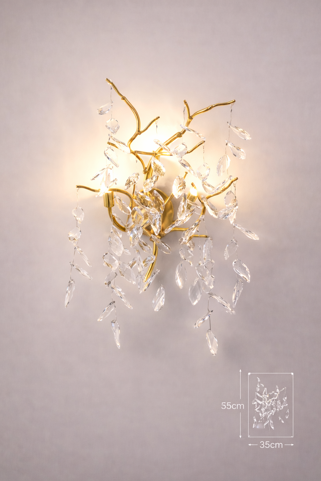 Luxury Gold Crystal LED Chandelier