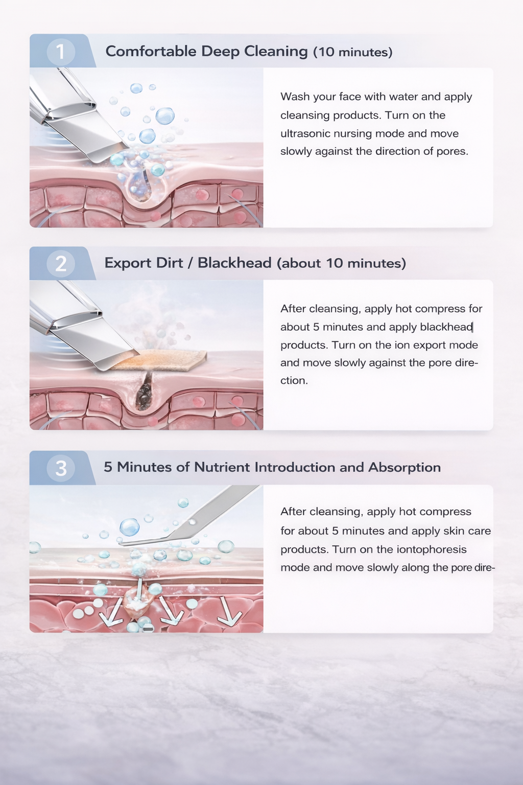 Ultrasonic Skin Scrubber & Blackhead Remover