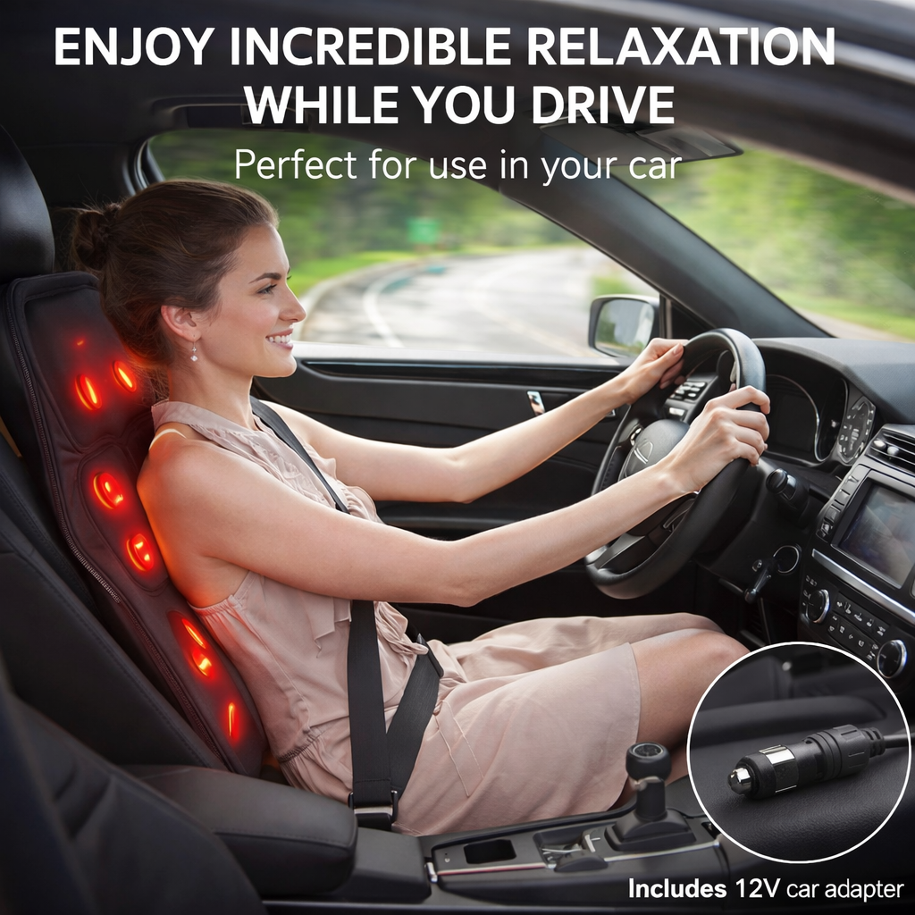Full-Body Electric Massage Cushion with Heat