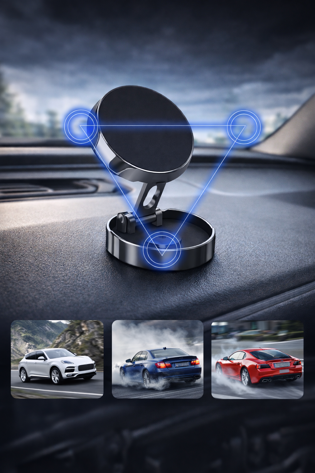 720° Rotating Magnetic Car Phone Holder
