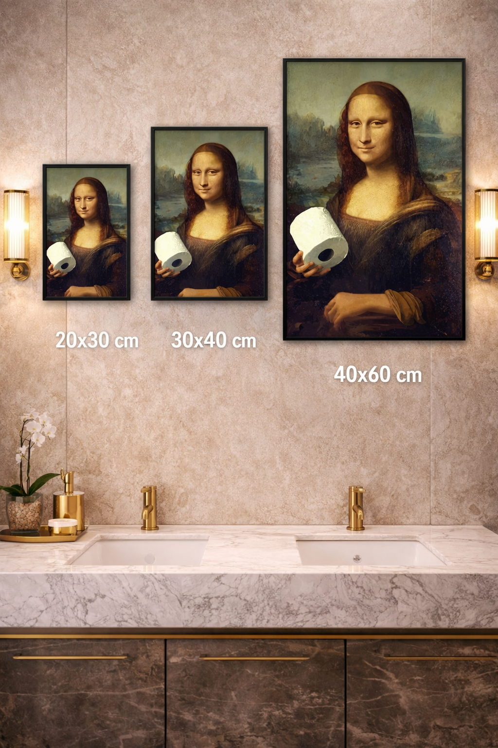 Humorous Washroom Wall Art