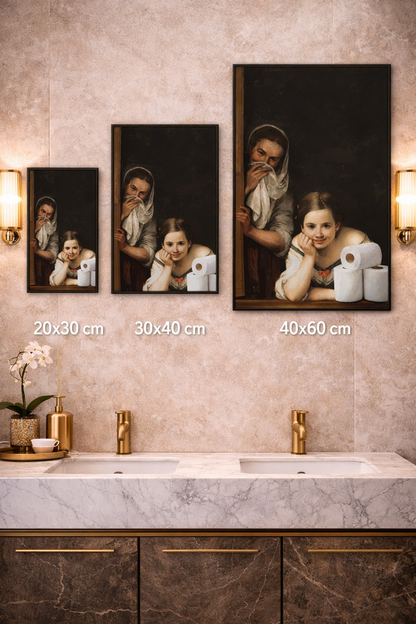 Humorous Washroom Wall Art