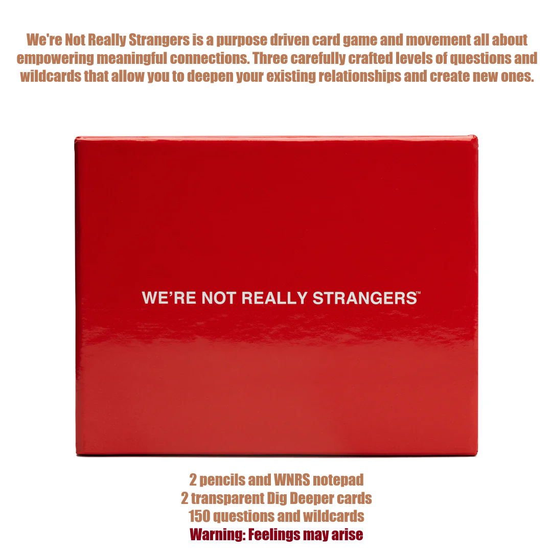 We’re Not Really Strangers – Interactive Card Game (4 Styles)
