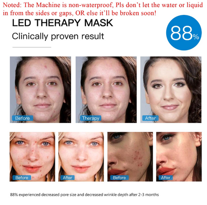 7-Color LED facial mask for skin renewal and glow