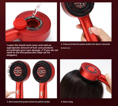 Scalp Renewal Massage Comb with Oil Applicator
