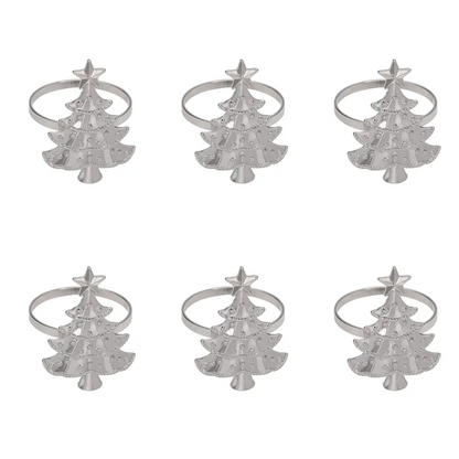 6-Piece Christmas Napkin Rings