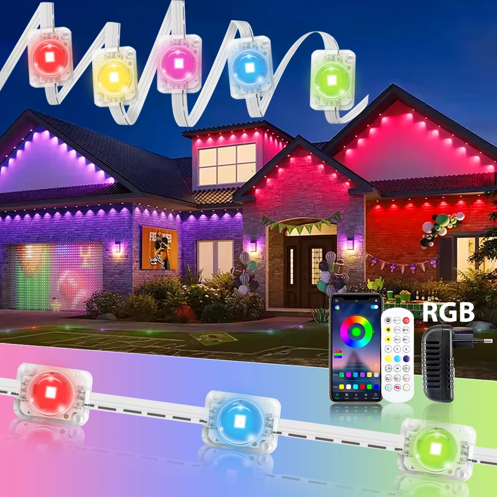 15M Smart RGB Outdoor LED Lights