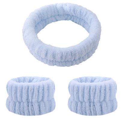 Face Cleansing Hairband and Wristbands