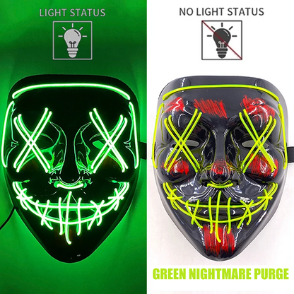 Neon LED Purge Mask