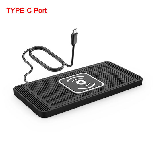 Fast Charging Silicone Pad Stand For iPhone 16/15/14/13/12/X & Samsung S24/S23
