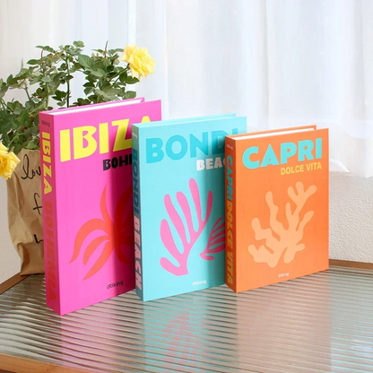 Set of 3 Foldable Designer Fake Books