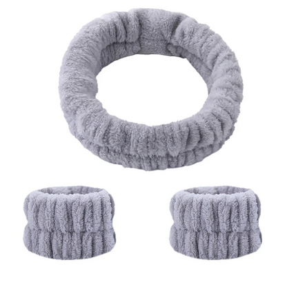 Face Cleansing Hairband and Wristbands