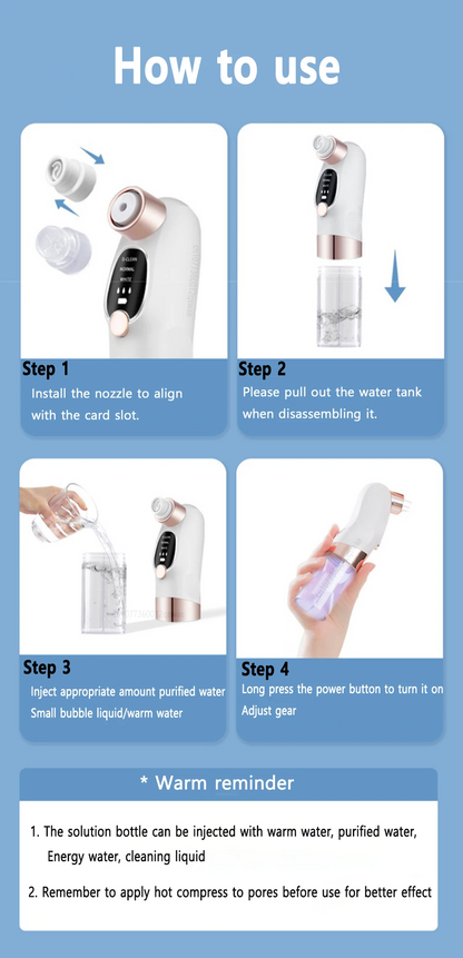 Facial Pore Vacuum Water Cycle for Blackhead & Acne Care